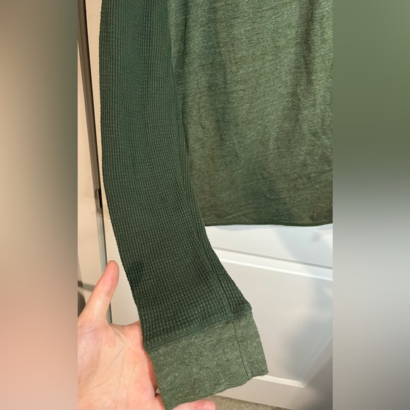 LUCKY BRAND Official Men's Long Sleeve Thermal Sleeve Logo T-Shirt Size Large - Picture 6 of 8